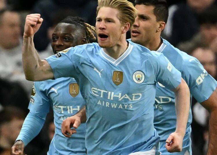 De Bruyne guía la remontada del Manchester City en campo del Newcastle
