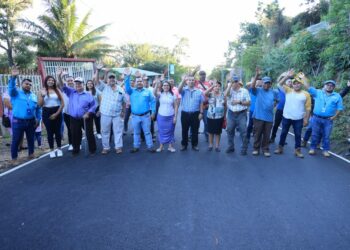 DOM entregó 2 kilómetros de calles renovadas del casco urbano en Jucuarán