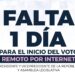 Este sábado inicia el voto remoto por internet en el extranjero