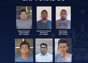 Capturan a seis pandilleros de la MS13 vinculados a diferentes delitos