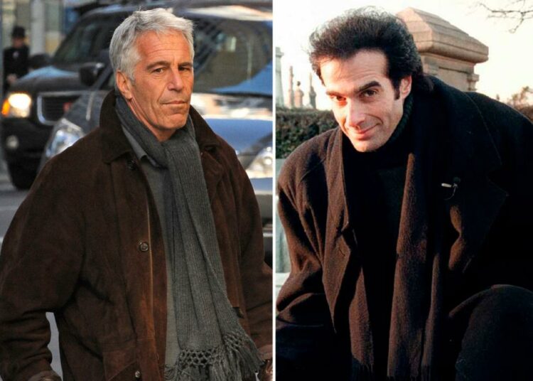 Presunta víctima de Epstein revela detalles de la cena con David Copperfield en la casa del magnate