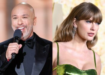 El disgusto de Taylor Swift en los Globos de Oro tras la broma sobre su novio