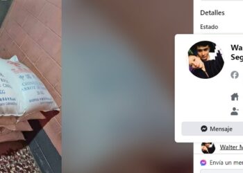 Salvadoreños venden en Marketplace arroz donado por China a $20 y $65 el saco de 50 kilos