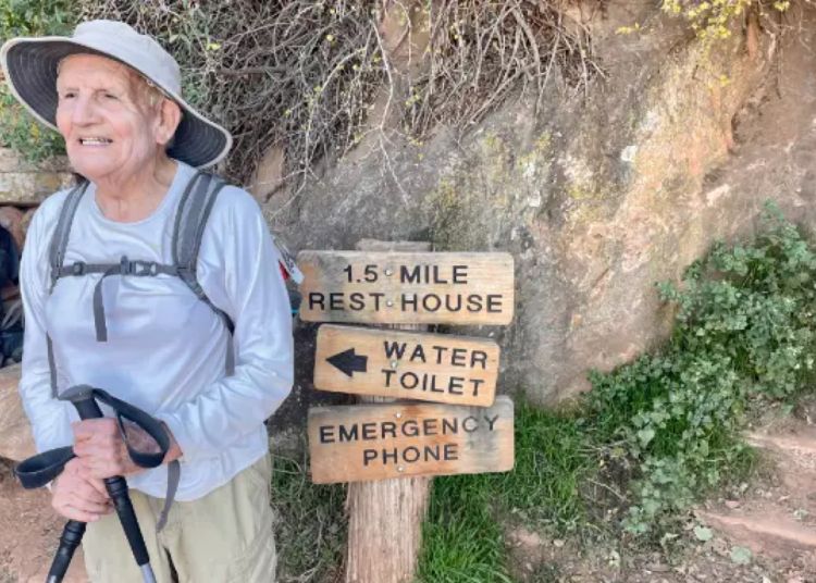 Un anciano de 92 años rompe el récord de la persona de mayor edad en cruzar a pie el Gran Cañón del Colorado, en Arizona