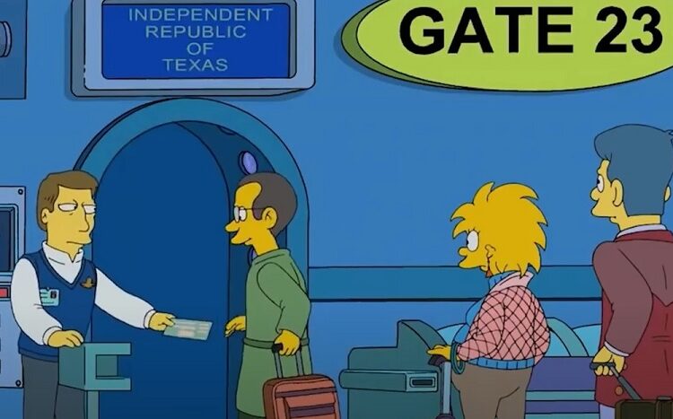 ¿Habrían presagiado “Los Simpson” la creación de la República Independiente de Texas?