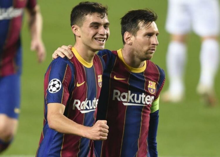 Pedri aseguró que a Piqué no le gustaba entrenar y contó cuál fue su reacción al ver a Messi por primera vez