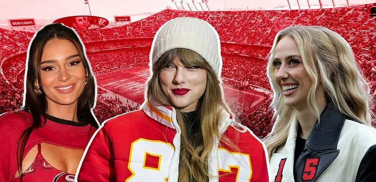 Taylor Swift, Britanny Mahomes y Jenna Brandt, las parejas de los jugadores más importantes del Super Bowl