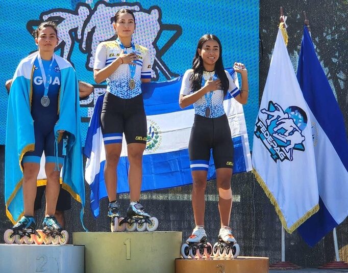 El patinaje salvadoreño fue tercero en el Centroamericano