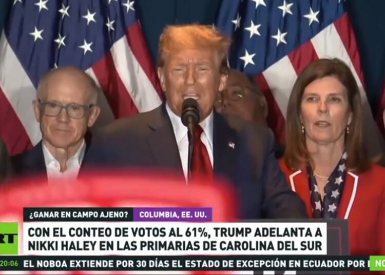 En primarias, Donald Trump venció a Nike Haley en Carolina del Sur