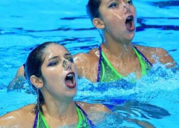 Grecia y Cesia debutaron en el World Aquatics y ya son nadadoras mundialistas