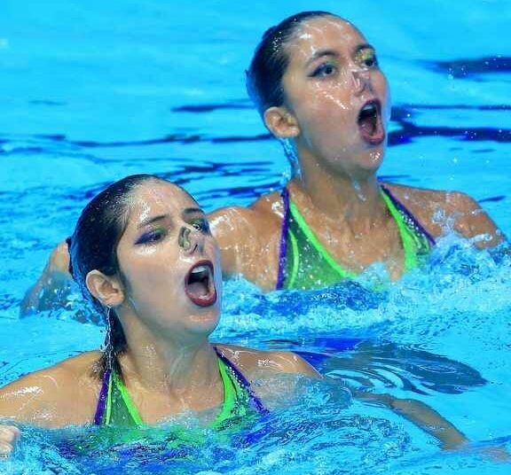 Grecia y Cesia debutaron en el World Aquatics y ya son nadadoras mundialistas