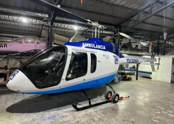 Helicóptero incautado a Cristiani pasó a ser una de las tres ambulancias del SEM