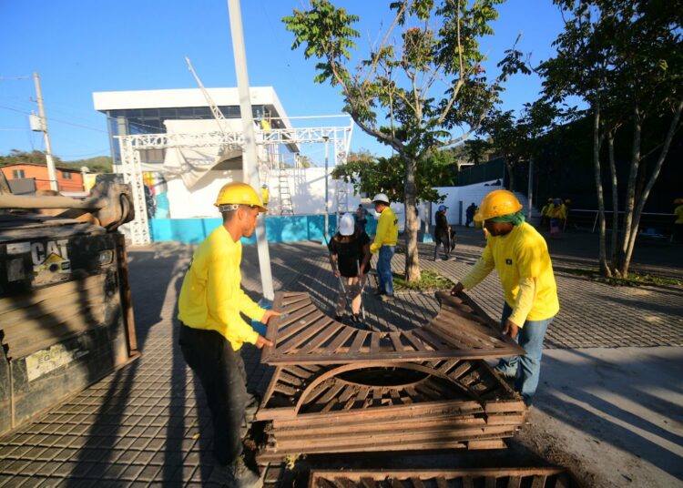 Inician remodelación del parque central de Nuevo Cuscatlán