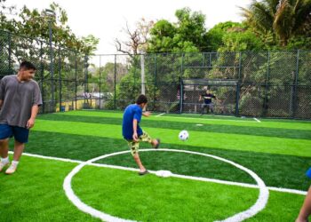 Habilitan cancha remodelada del cantón El Zaite, Zaragoza