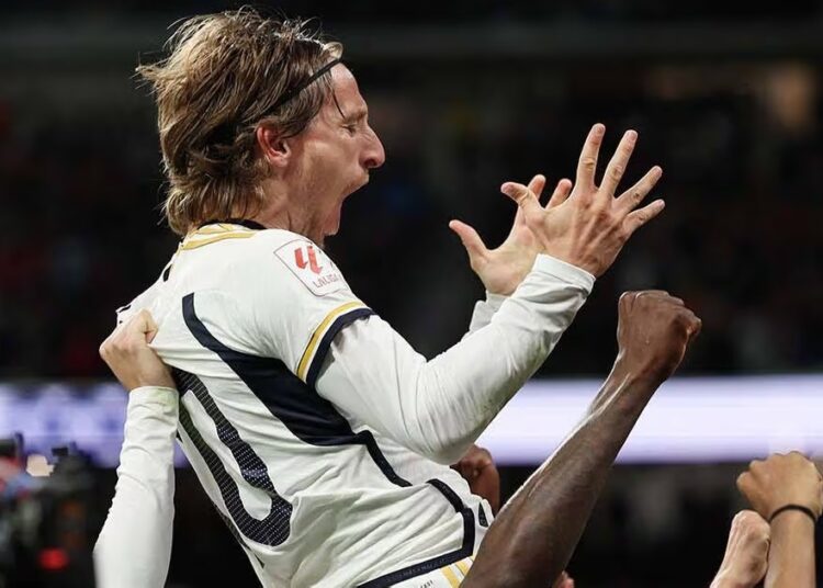 “El viejito” Luka Modric dio una nueva victoria al Real Madrid