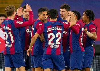 Barcelona golea al Getafe para escalar al subliderato de LaLiga