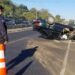 Vehículo vuelca y conductor resulta gravemente lesionado