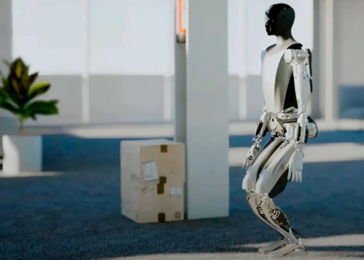 (VIDEO) Musk muestra al androide de Tesla paseando por una fábrica