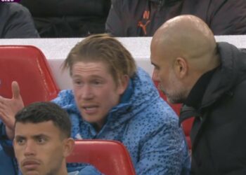Pep Guardiola y Kevin De Bruyne discutieron cuando fue el belga reemplazado