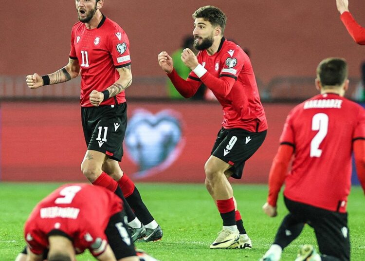 Georgia hizo historia y se clasificó por primera vez a la Eurocopa