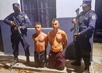 Capturan a dos pandilleros que formaban parte un grupo armado en Jiquilisco
