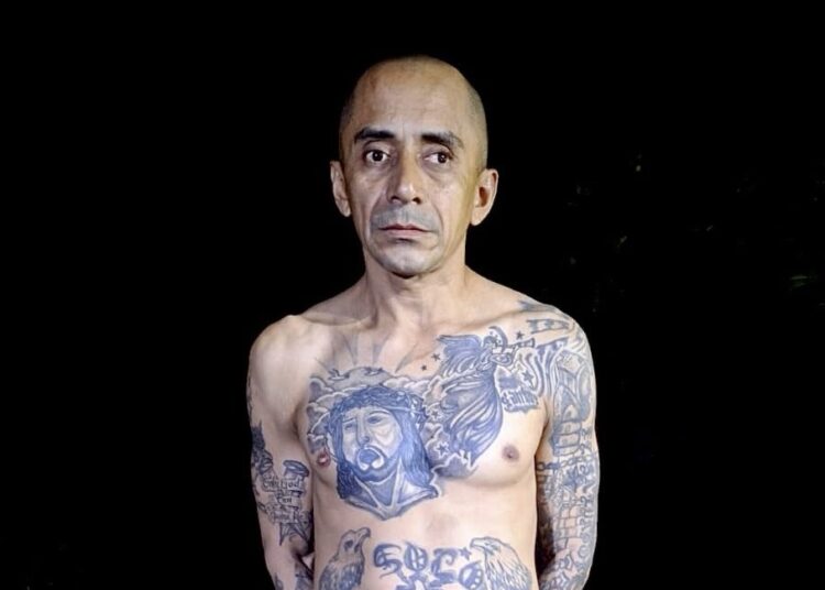 Detienen a pandillero que en el pasado lucía sus tatuajes de la MS13
