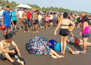 Cinco personas fueron arrastradas por una corriente marina en playa de Metalío