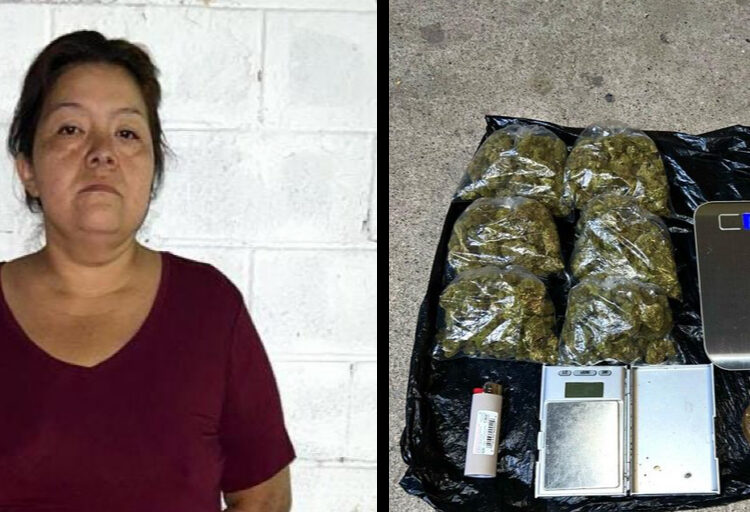 Detienen a mujer que portaba 9 porciones de droga