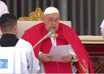 Papa Francisco tiene problemas para leer homilía de Domingo de Ramos