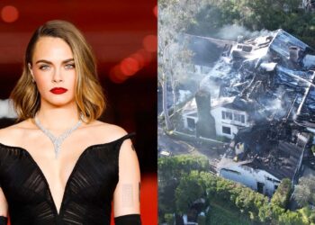 Incendio consume su mansión de 7 millones de la modelo Cara Delevingne, sus gatos se salvan de milagro