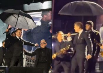 VIDEO | Critican a Luis Miguel por ayudante que le sostuvo un paraguas durante un concierto en Argentina