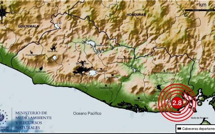 Reportan dos sismos en el sector de Conchagua, La Unión