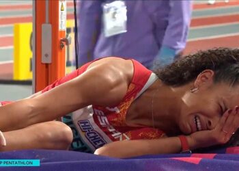 La atleta española María Vicente se rompió el tendón de Aquiles en un salto y se perderá los Juegos Olímpicos