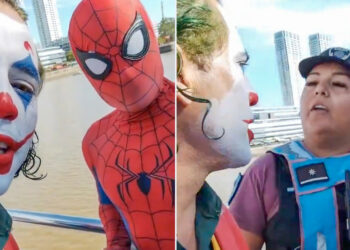 VIDEO: Detienen al ‘Joker argentino’ en Buenos Aires por pelear con ‘Spider-Man’