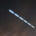 Cohete de SpaceX deja inquietante línea punteada en el cielo