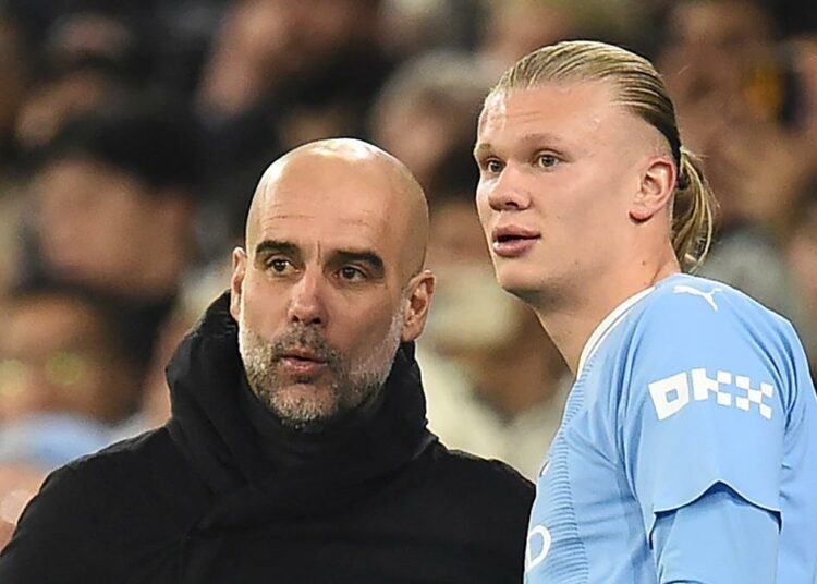 Pep Guardiola defendió a Erling Haaland de las feroces críticas de una leyenda del fútbol inglés