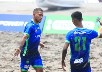 Barra de Santiago es líder del grupo A de la Liga de Fútbol Playa