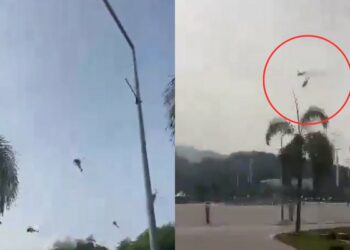 (VIDEO) Choque de dos helicópteros de la Marina de Malasia dejó diez muertos