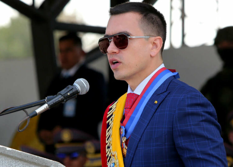 Presidente Noboa pierde la mayoría en el Congreso por asalto a la Embajada de México
