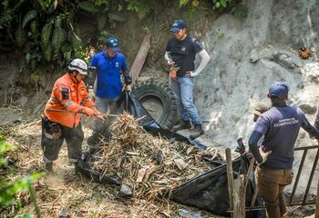 Protección Civil realiza trabajo de mitigación de riesgo en varios puntos del país