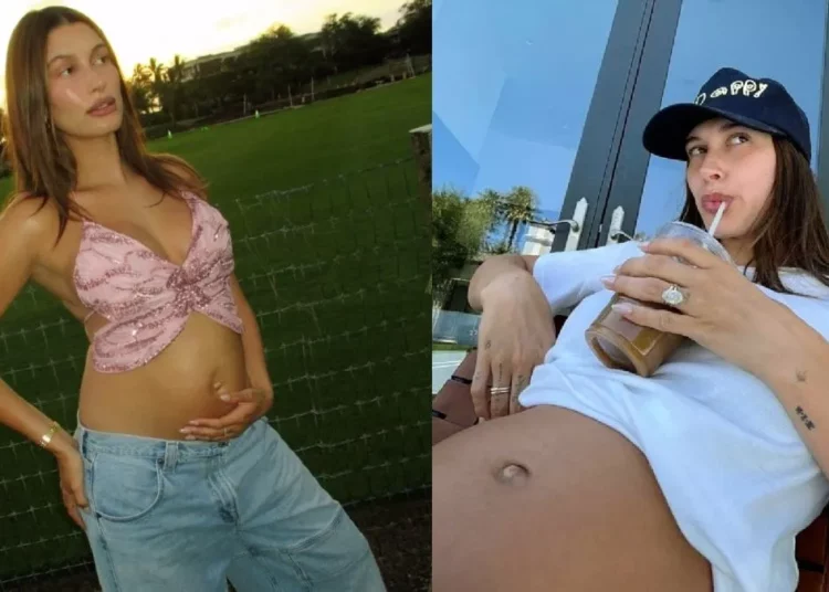 Hailey Bieber muestra fotografías sus seis meses embarazo y desata euforia en redes