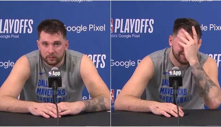 La conferencia de prensa de Luka Doncic fue interrumpida por gemidos sexuales