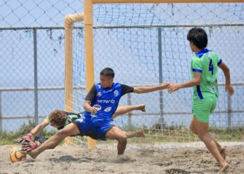San Marcelino le amargó la fiesta a Apulo Ilopango en la Liga de Fútbol Playa