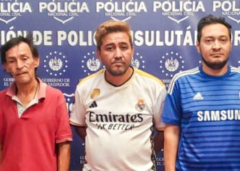 Tres sujetos capturados por brindar una golpiza a hombre en Usulután