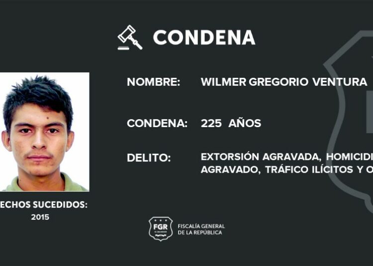 FGR logra condena de hasta 225 años para pandilleros por múltiples delitos