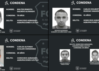 Fiscalía condena a más de 50 años de prisión a pandilleros de Cabañas