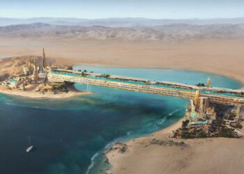 Comenzó la construcción de la piscina infinita más larga del mundo que estará suspendida a 67 metros de altura