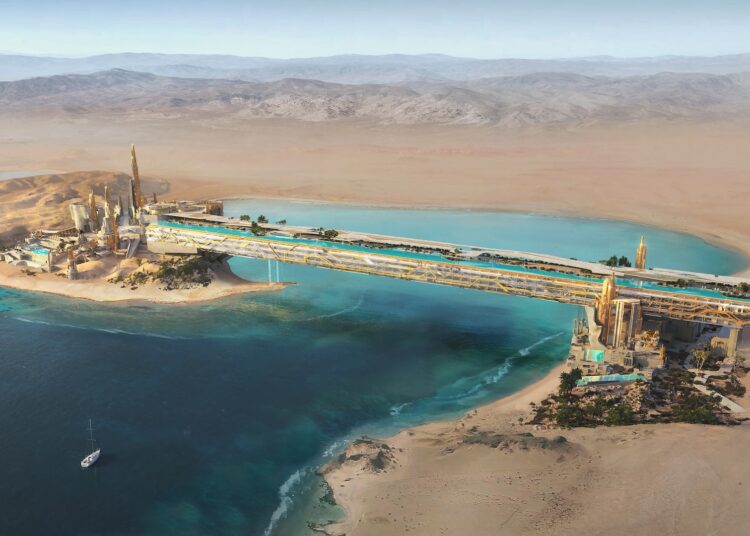 Comenzó la construcción de la piscina infinita más larga del mundo que estará suspendida a 67 metros de altura