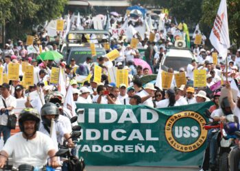 Ministro Rolando Castro resalta movilización sindical que respalda proyecto del presidente Bukele