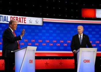 Biden y Trump protagonizan acalorado debate presidencial